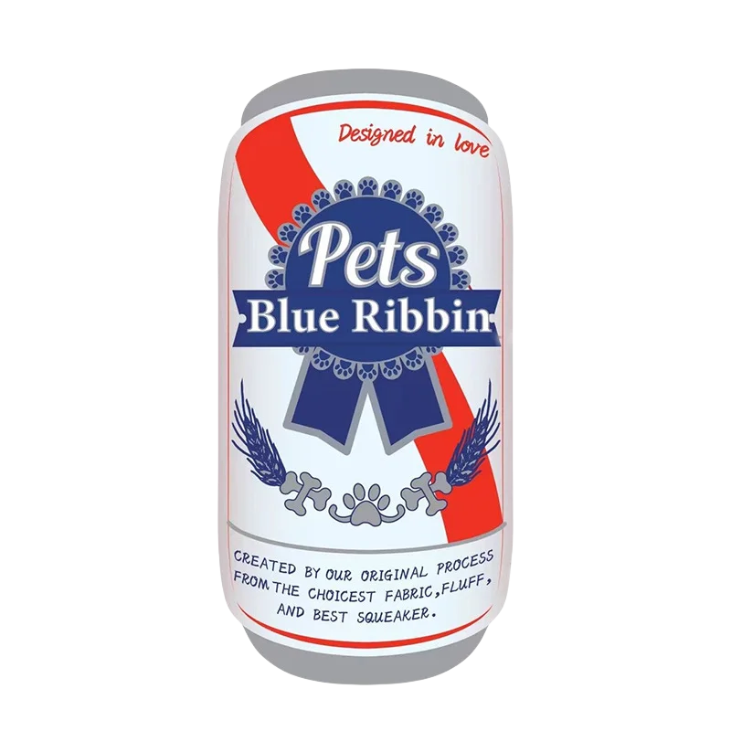Plush Dog Winebottle Chew Sound Soft Beer Bottle Toy Funny Bite-Resistant Squeaky Relieve Boredom